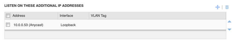 Additional Anycast IP Address Configuration