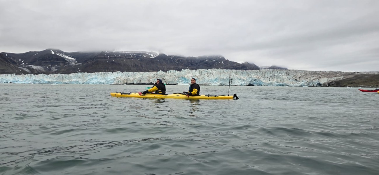 Kayaking near Svalbard